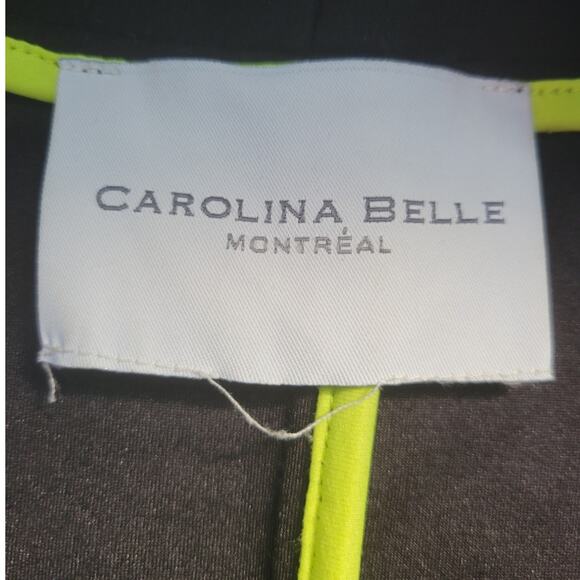 Carolina‎ Belle Montreal Black Open Front Sporty Jacket Women's L Pockets Casual - Picture 3 of 6